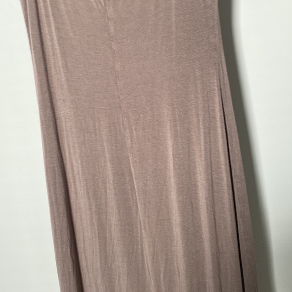 Rolla COSTER Jersey Knit Open Back Maxi Dress - Tan L - Picture 9 of 9